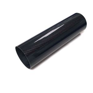 86mmx89mm 3K Karbonju Fiber Tube Għall Auto exhaust Pipe