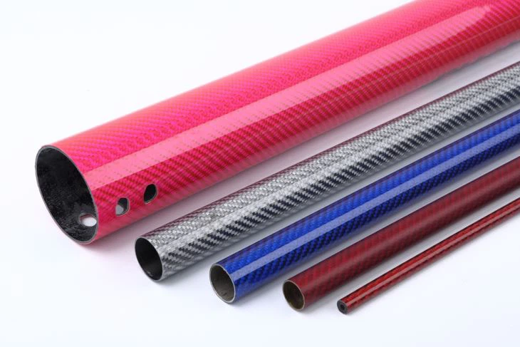 13mm*10mm*100mm 3k Color Carbon Fiber Tube For Paddle