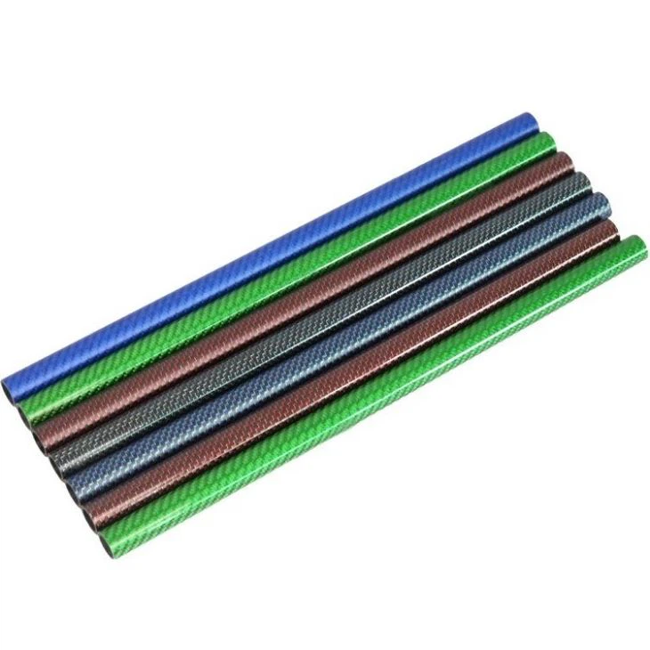 13mm*10mm*100mm 3k Color Carbon Fiber Tube For Paddle